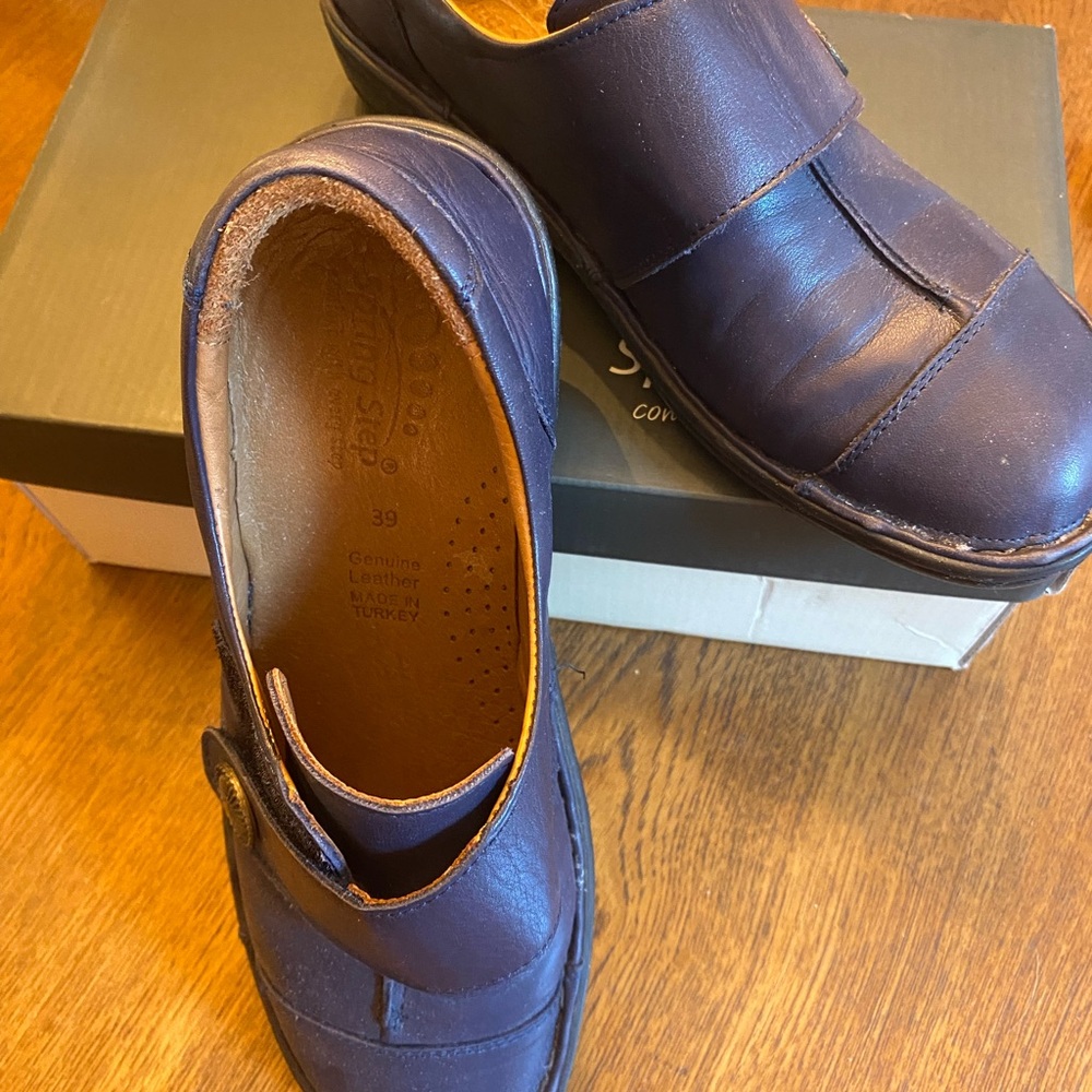 Spring Step Kaminia Navy Slip-On Shoes